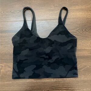 Lululemon Athletica Black Camouflage Sports Bra Size 6